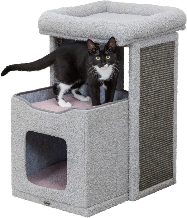 Arbre à chat junior Carlita, 63 cm, gris/lilas