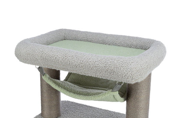 Lunito Junior Cat Tree, 71 cm, Grey/Mint