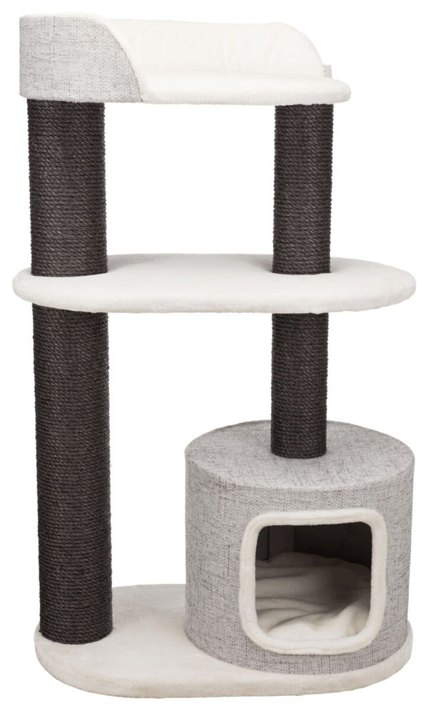 XXL Cara cat tree, 128 cm, white/grey