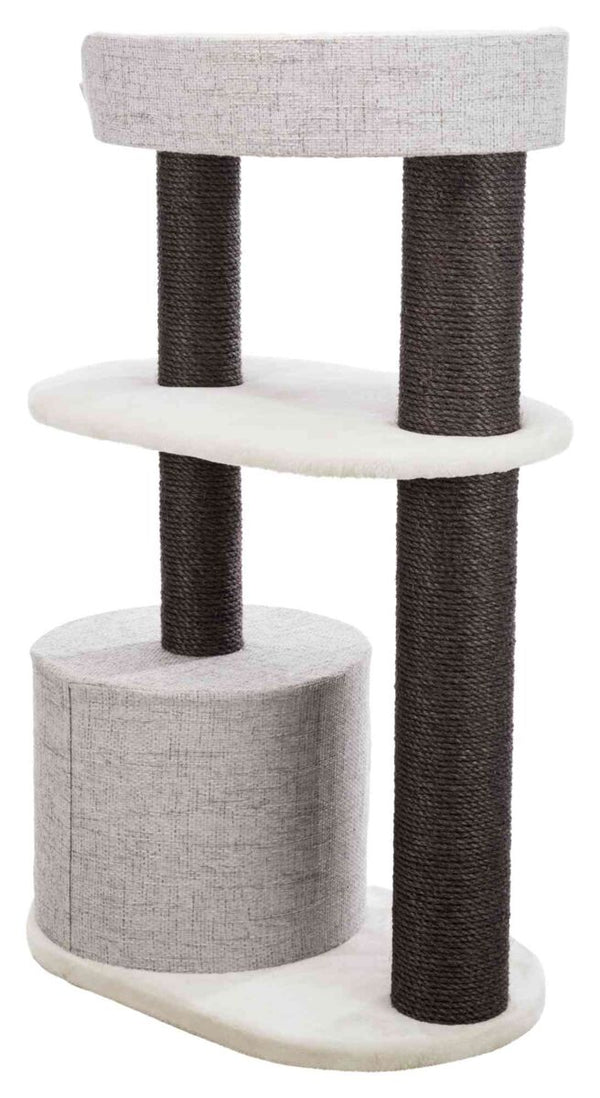 XXL Cara cat tree, 128 cm, white/grey