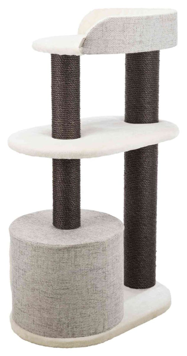 XXL Cara cat tree, 128 cm, white/grey