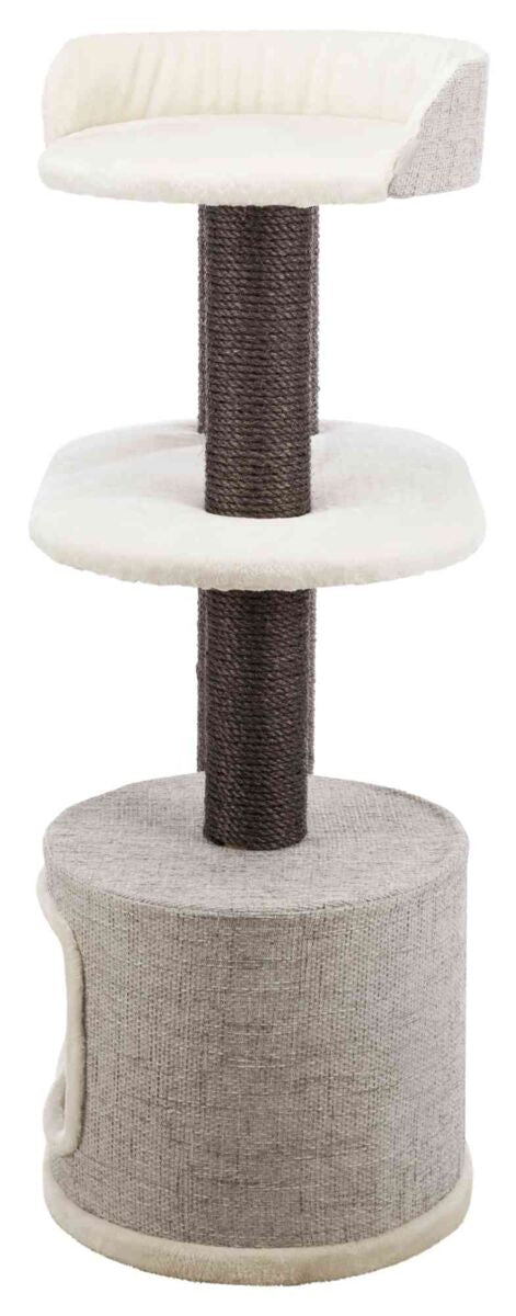 XXL Cara cat tree, 128 cm, white/grey