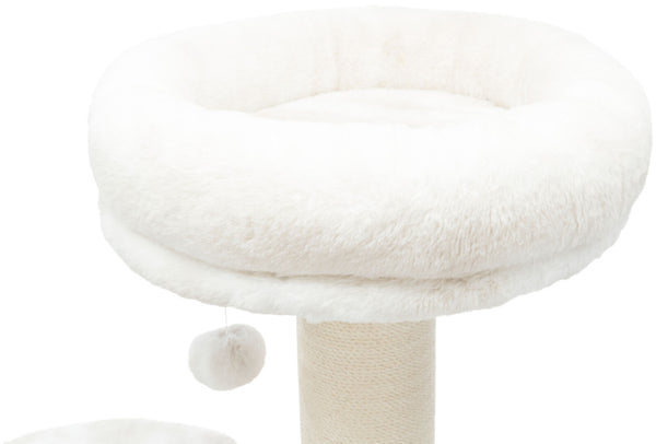 Nelli cat tree, 140cm, white/taupe