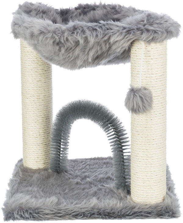 Arbre à chat Baza avec brosse, 50cm, gris