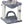 Baza cat tree with brush, 50cm, grey