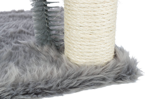 Arbre à chat Baza avec brosse, 50cm, gris