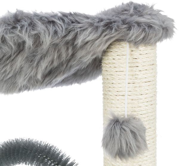 Arbre à chat Baza avec brosse, 50cm, gris