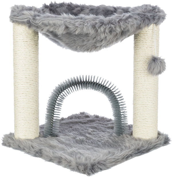 Arbre à chat Baza avec brosse, 50cm, gris