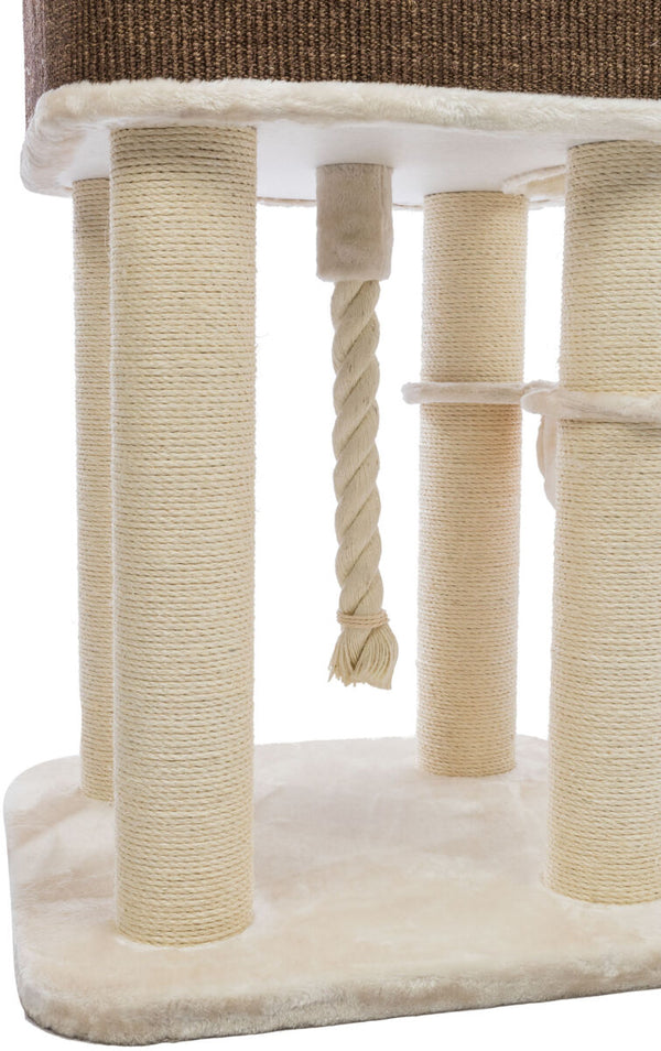 XXL Humberto cat tree, 174 cm, cream/dark brown