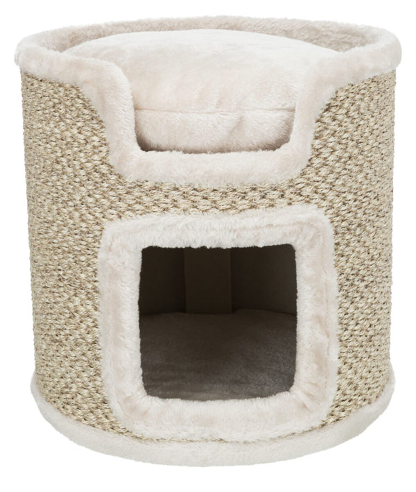 Cat Tower Ria, 37cm, light gray