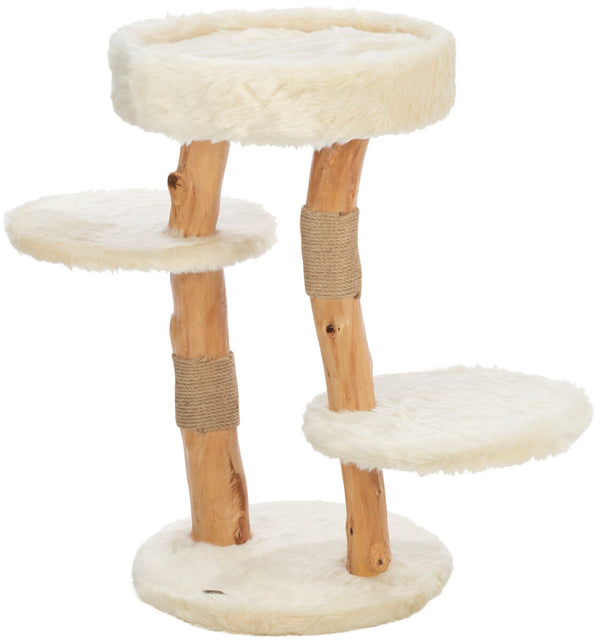 Santo Cat Tree, Real Wood, Cream