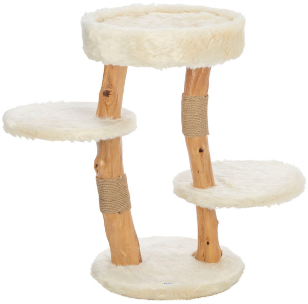 Santo Cat Tree, Real Wood, Cream