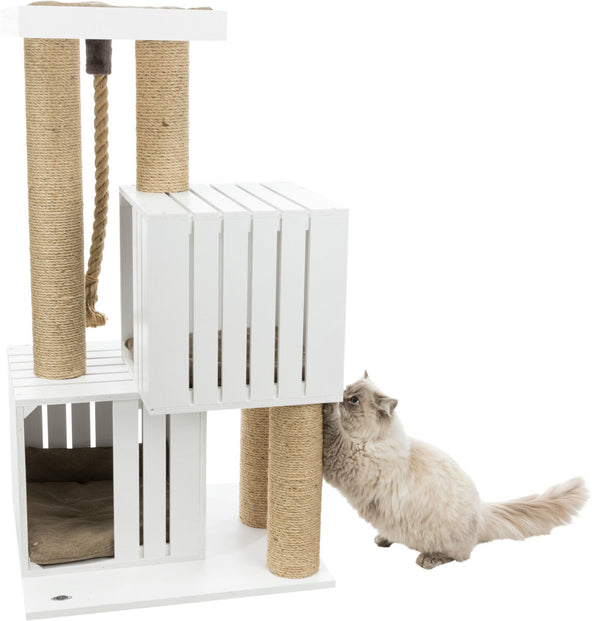 BE NORDIC Skadi cat tree, 114cm, white