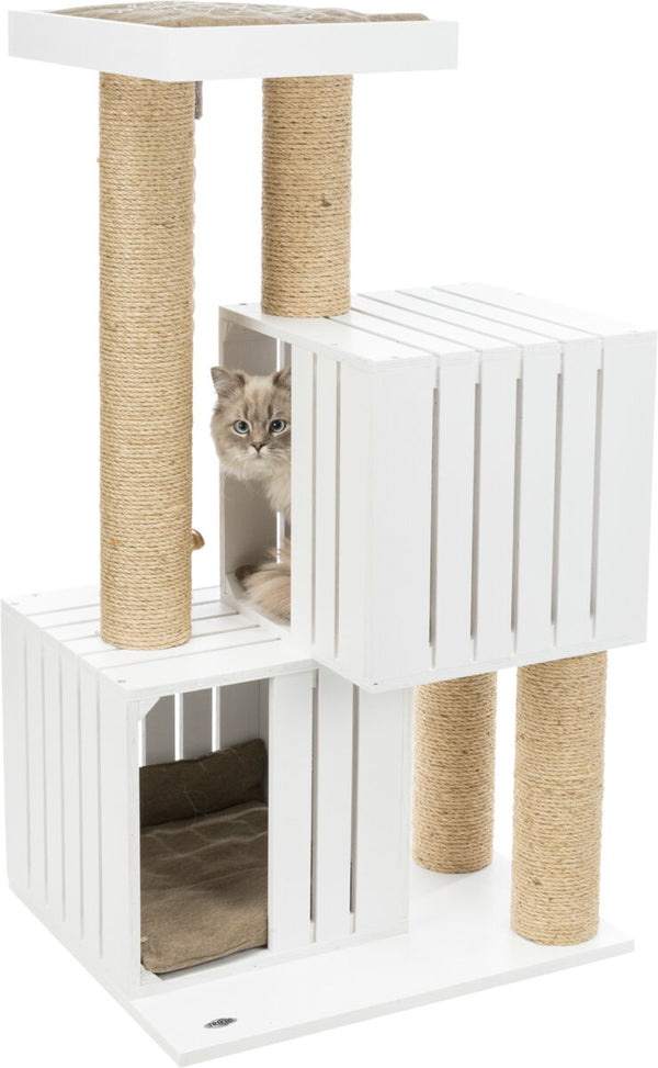 BE NORDIC Skadi cat tree, 114cm, white