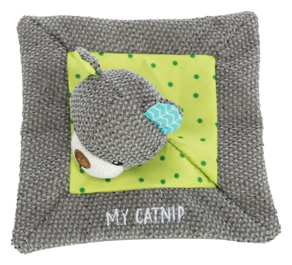 Junior doudou ourson, My Catnip, tissu, 13×13cm