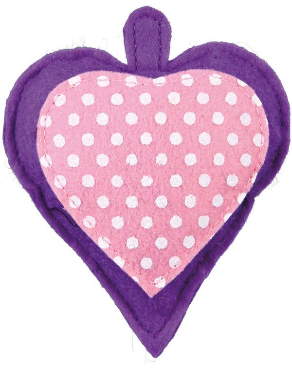 Felt heart with valerian,