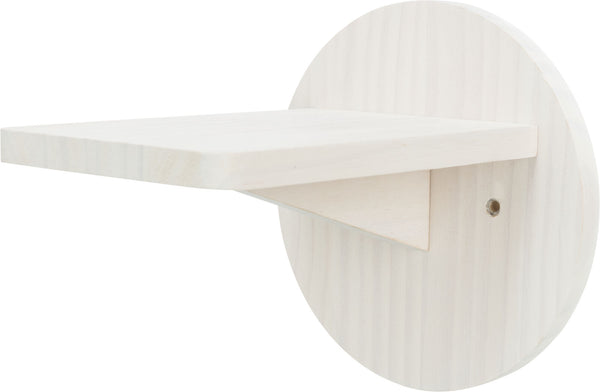 Wall climbing step, pine wood, ø 19×22cm, white