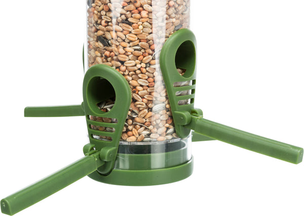 Outdoor automatic food dispenser, column