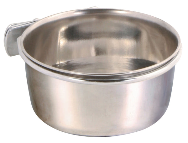 Stainless steel bowl with screws