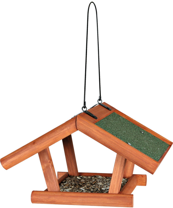 natura hanging bird feeder, 30×18×28cm brown