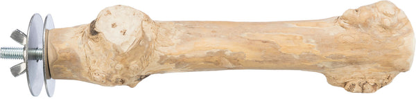 Perch with screw fixing, coffee wood, 20 cm/ø 20-3