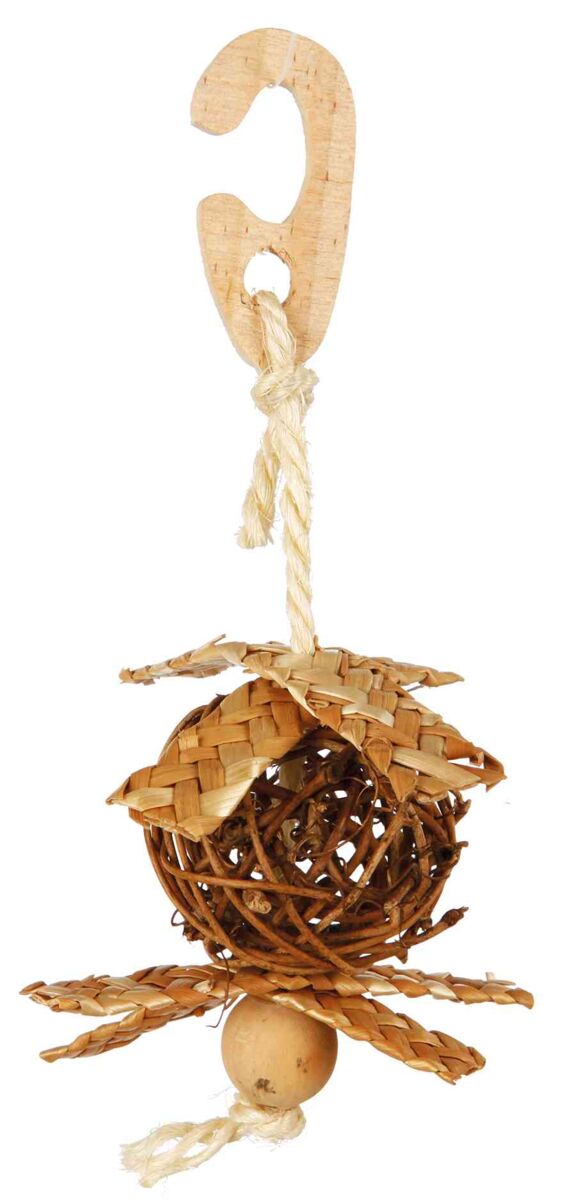 Wicker ball with bell