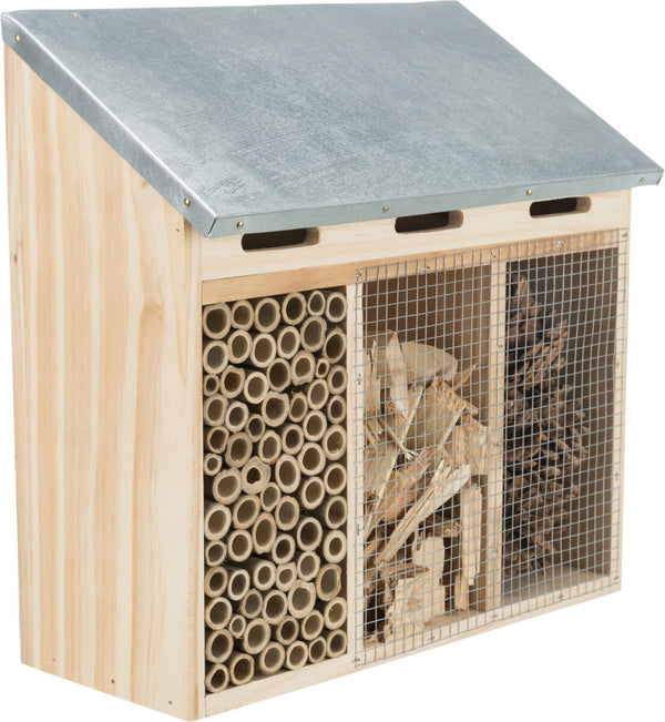 Hôtel pour insectes, bois, 30×30×14cm