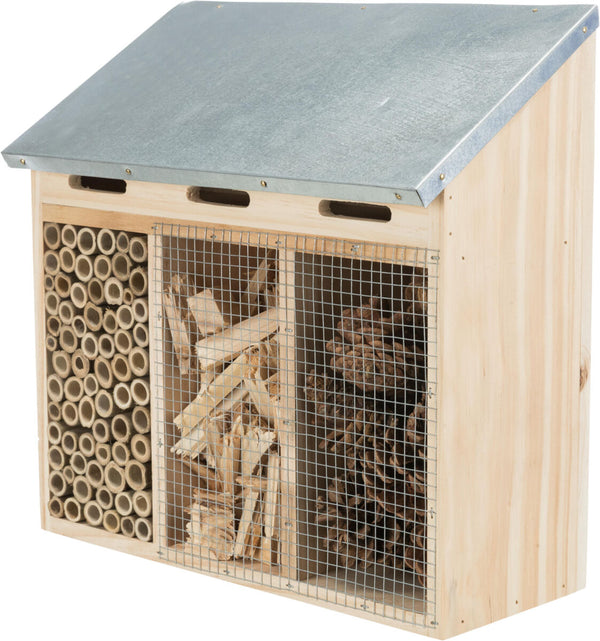 Hôtel pour insectes, bois, 30×30×14cm