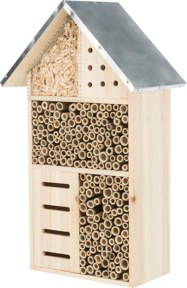 Hôtel pour insectes, bois, 29×49×16cm