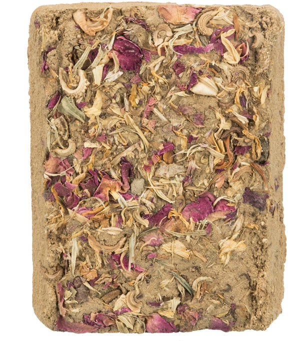 Clay stone with flowers, 100 g