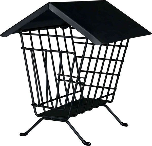 Hay rack to put down with roof, 20x23x20cm, black