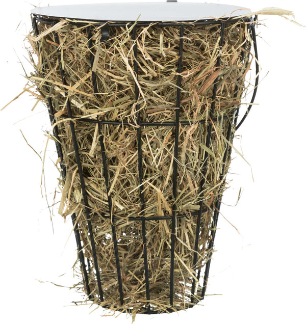 Hanging hay rack with lid, 21cm