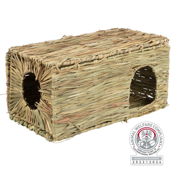 Grass house, guinea pigs/dwarf rabbits, rectangular, 45 × 22 ×