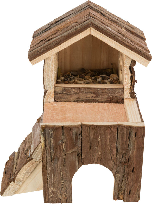 Wooden house 'Bjork' for hamsters, natural wood