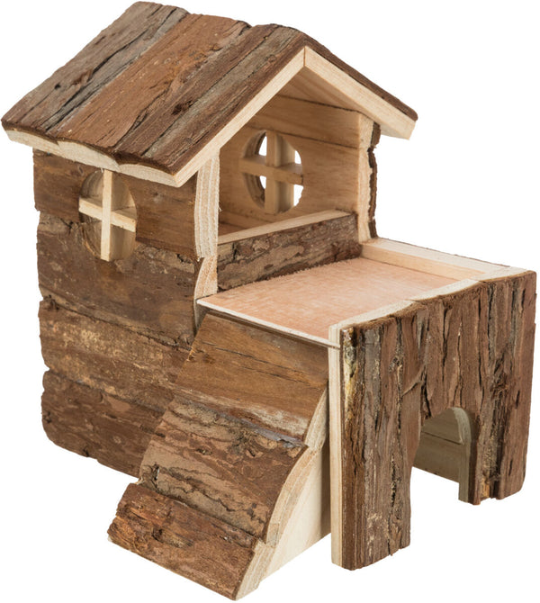 Wooden house 'Bjork' for hamsters, natural wood