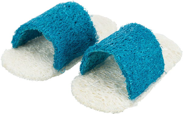 Sandal set, loofah, 8cm, 2 pcs.