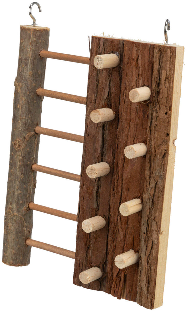 Climbing wall for small rodents, natural wood