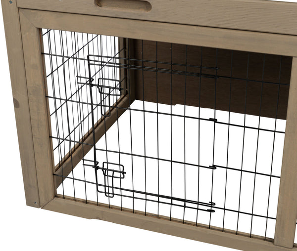 natura Small animal hutch with outdoor enclosure