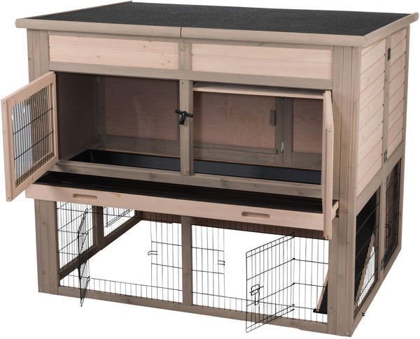 natura XL hutch for small animals with thermal insulation, 120×98×94cm