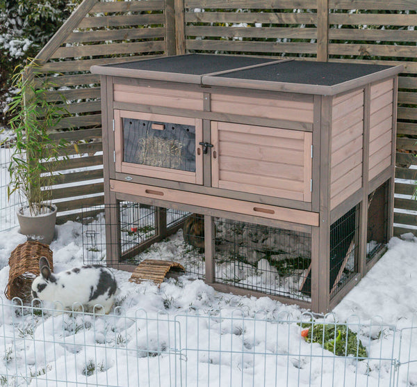 natura XL hutch for small animals with thermal insulation, 120×98×94cm