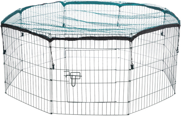 natura enclosure, with net, 8 elements of 60×57cm, green