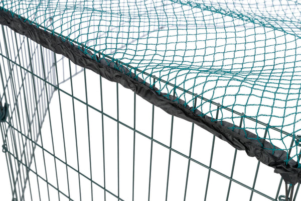 natura enclosure, with net, 8 elements of 60×57cm, green