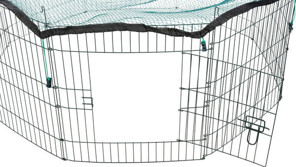 natura enclosure, with net, 8 elements of 60×57cm, green