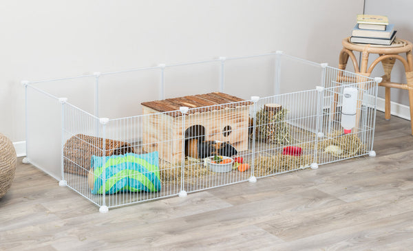 Indoor enclosure, metal/plastic, 140×35×70 cm