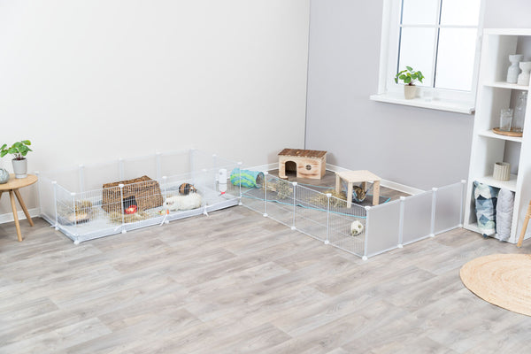 Indoor enclosure, metal/plastic, 140×35×70 cm