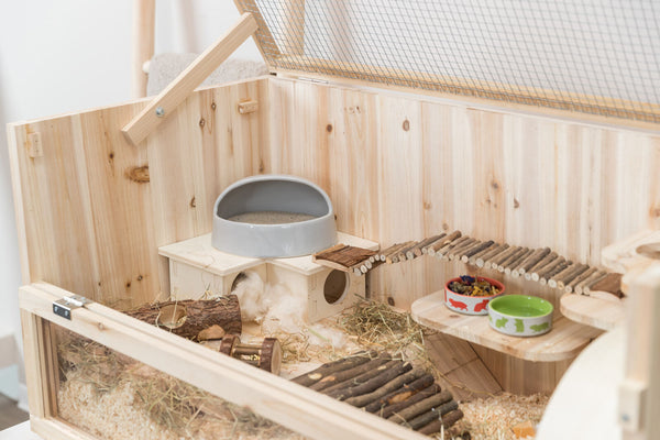 Rodent shelter, wood, 100×50×50 cm