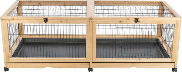 Indoor enclosure, guinea pig/rabbit, wood/metal