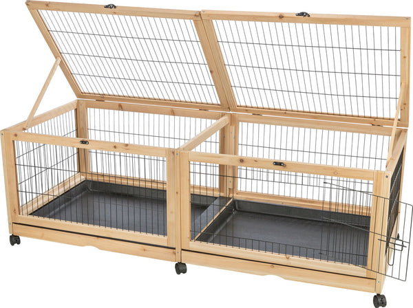 Indoor enclosure, guinea pig/rabbit, wood/metal