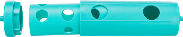 Snack Roll avec support, plastique, 19×12×11cm, gris/turquoise