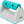 Snack Roll avec support, plastique, 19×12×11cm, gris/turquoise